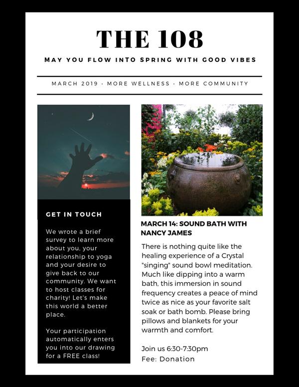 The 108 March 2019 - More Wellness - More Community